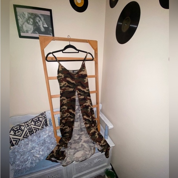 Camo open front dress - Picture 4 of 4
